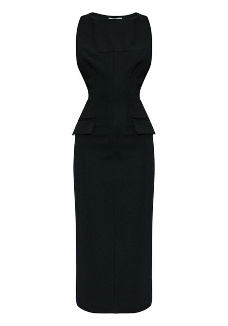 Abito midi ruta in nero Maxmara sportmax - donna